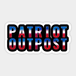 Patriot Outpost Red, White, Blue Sticker